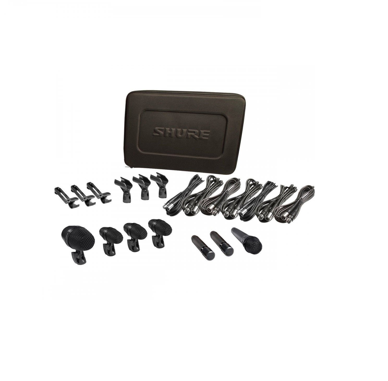 KIT DE MICROFONE SHURE P/ BATERIA PGADRUMKIT7 7 PECAS - Imagem 3